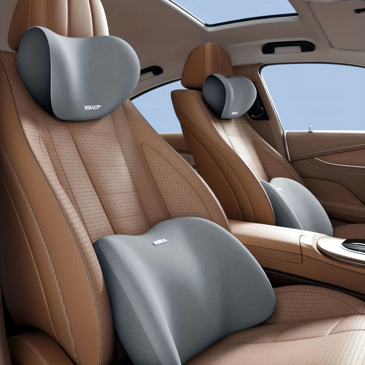 Memory Foam Car Seat Cushion Set for Comfort