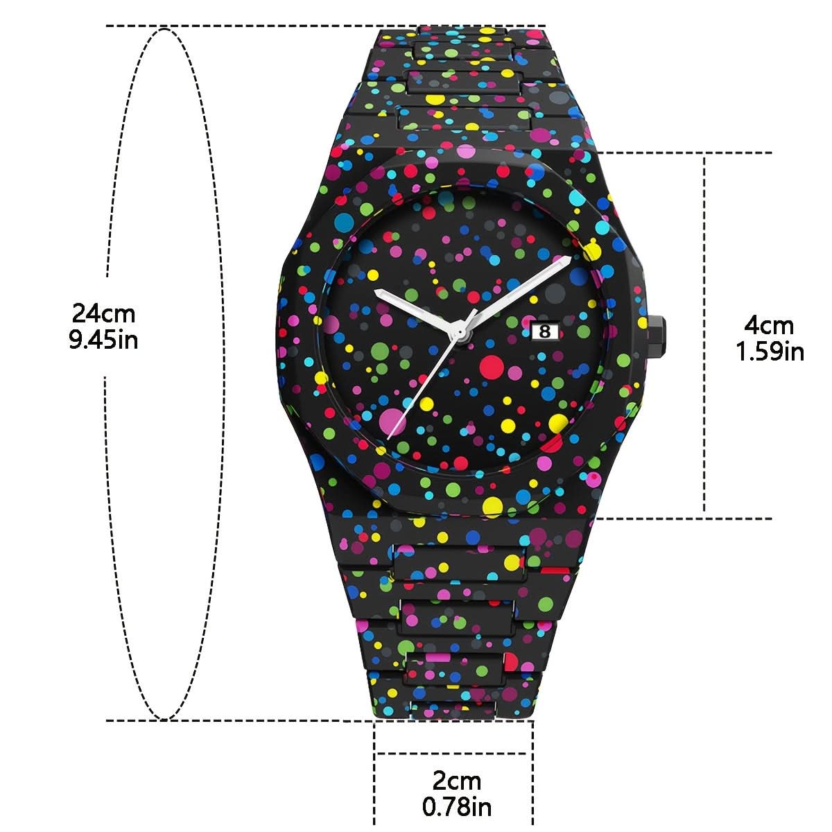 Men’s Funky Quartz Watch with Calendar