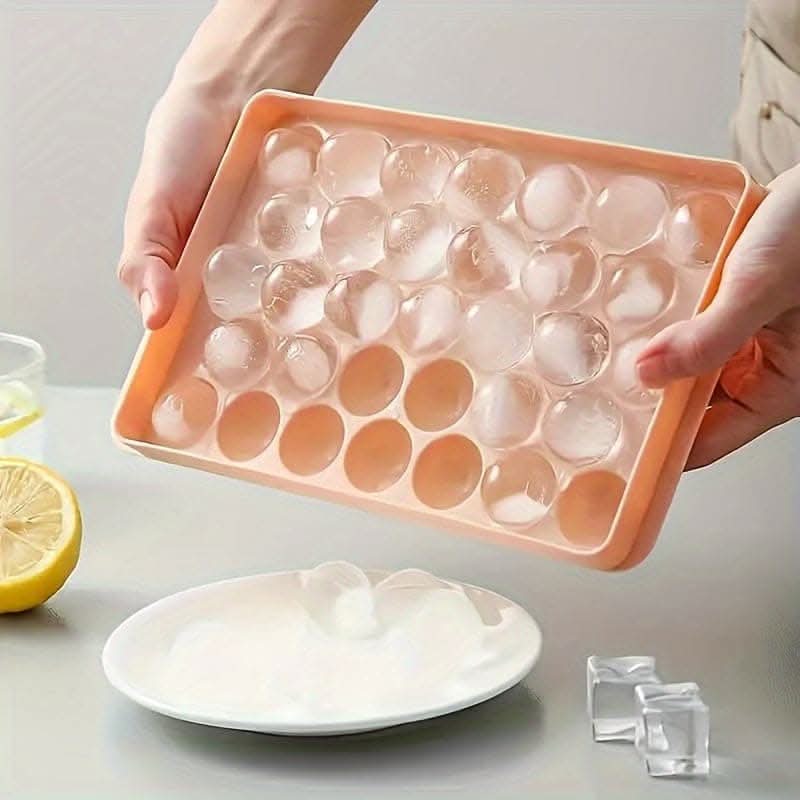 33-Grid Round Ice Cube Tray
