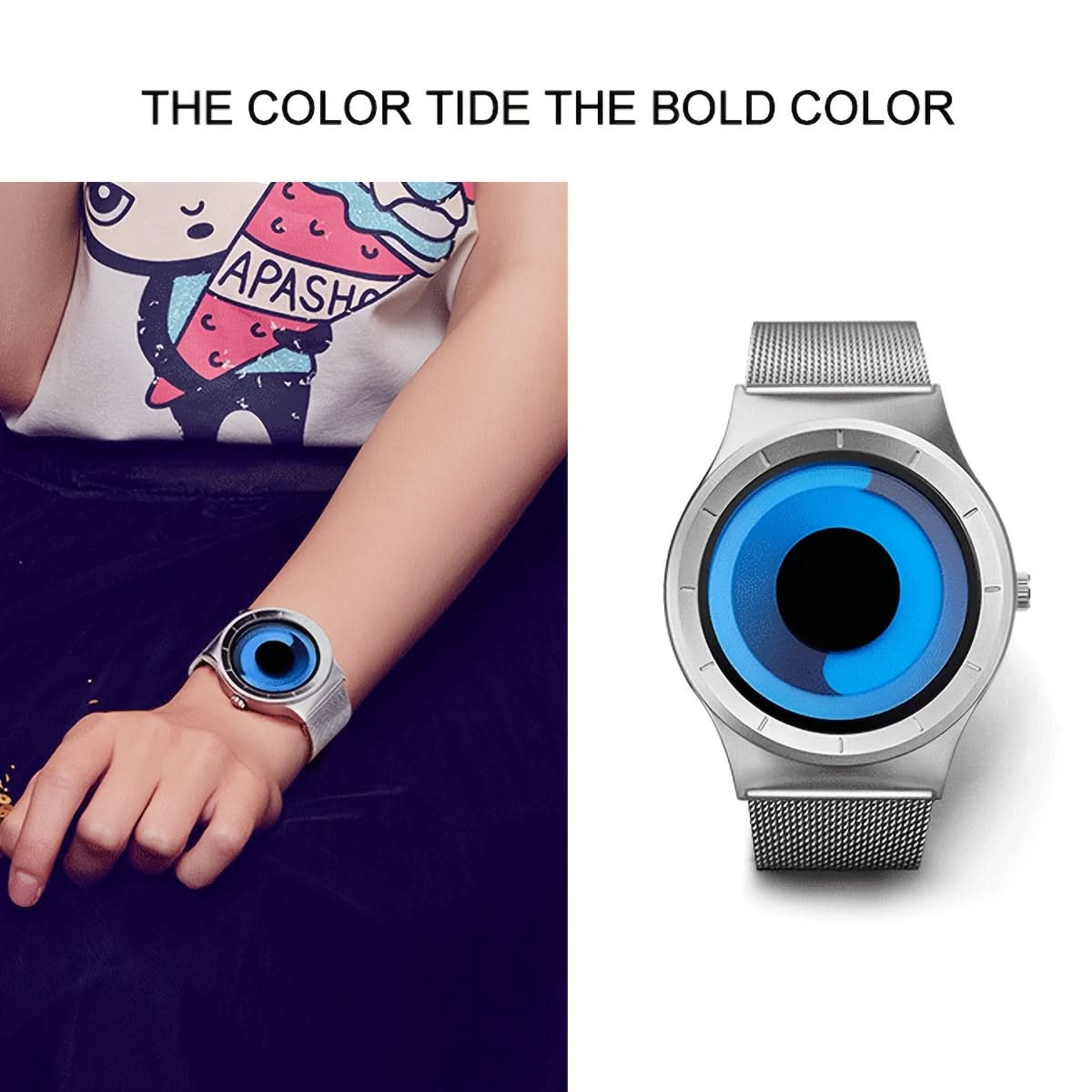 Men's Stainless Steel Watch – Waterproof Chinese Style Quartz Watch
