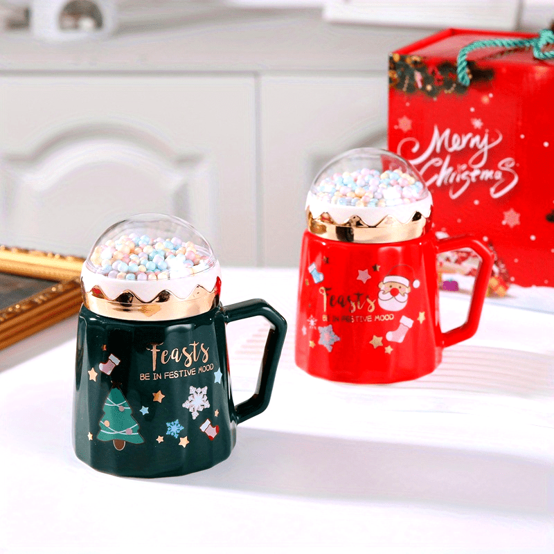 Christmas Ceramic Coffee Mug Gift Set