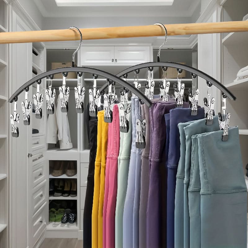 Space-Saving Curved Hanger for Yoga Pants & Leggings – Closet Organizer