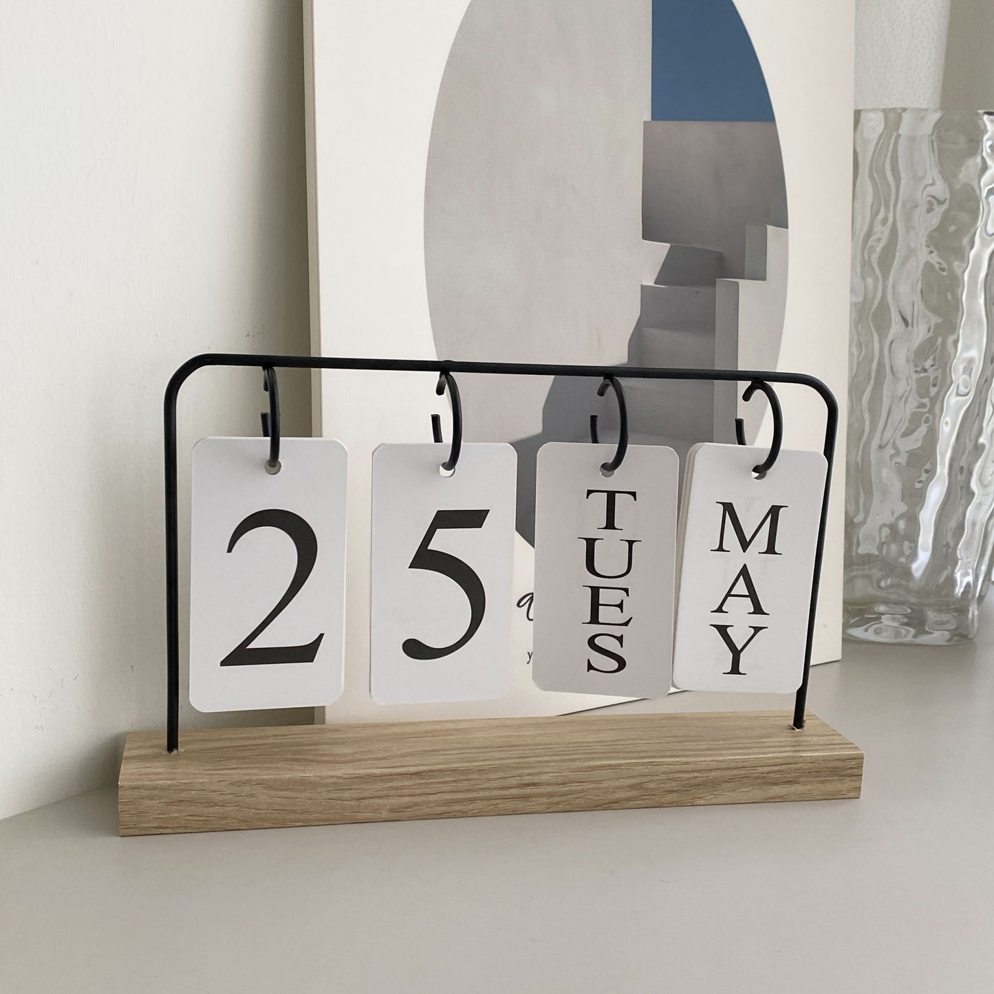 Personalized Mini DIY Desktop Calendar Decor
