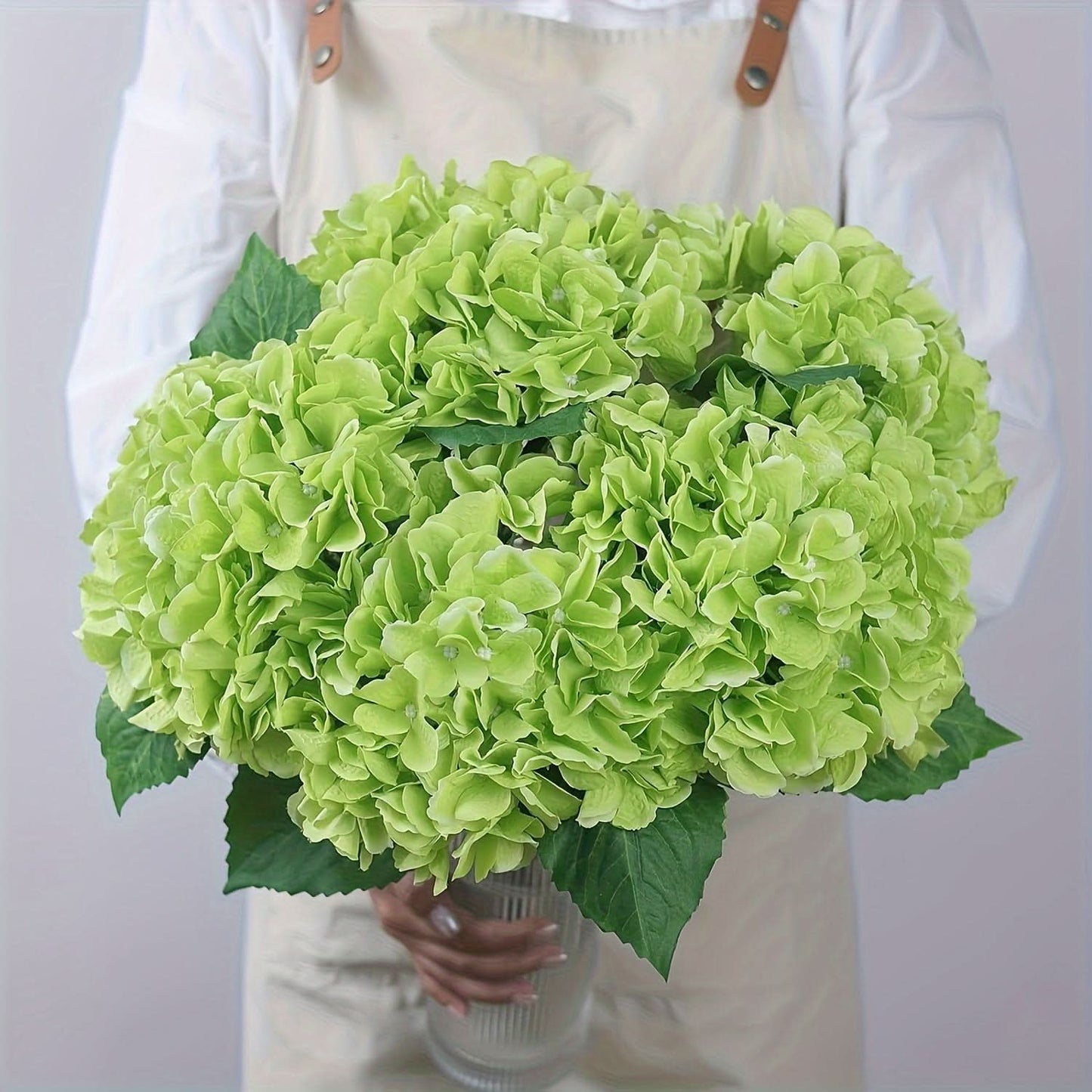 Artificial Hydrangea Flower Set, Realistic Outdoor Decor