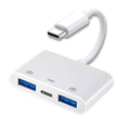 Type-C to Dual USB-A Adapter with PD