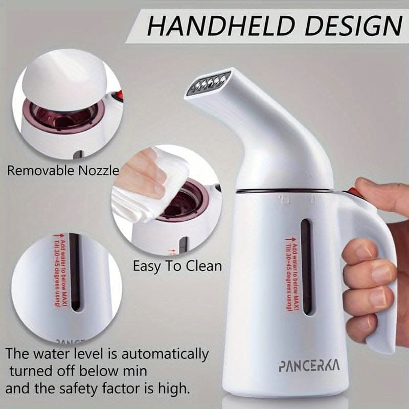 Rapid Heat-Up Handheld Garment Steamer - Ultra-Powerful & Portable