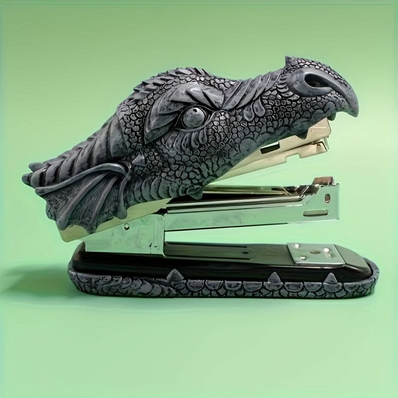 Dragon Head Resin Stapler - Fun Office Decor