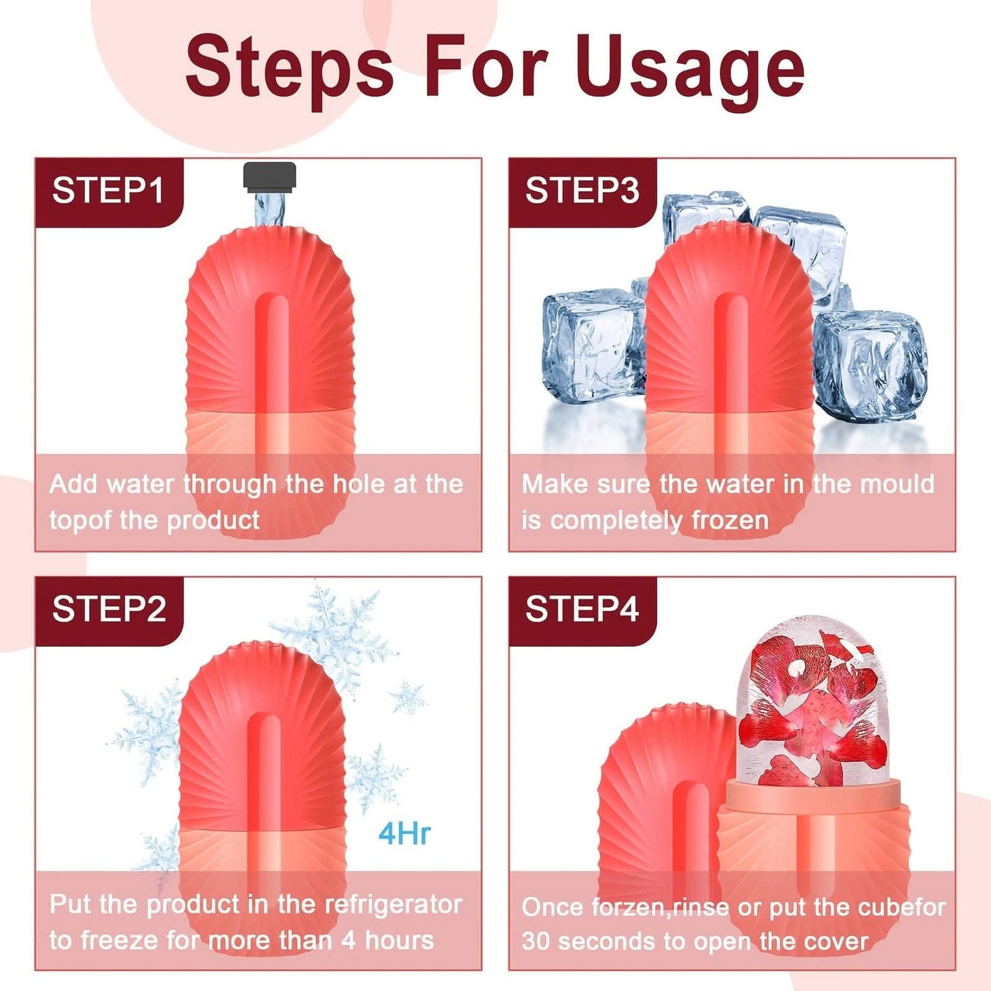 Cooling Ice Roller for Face Puffiness Relief