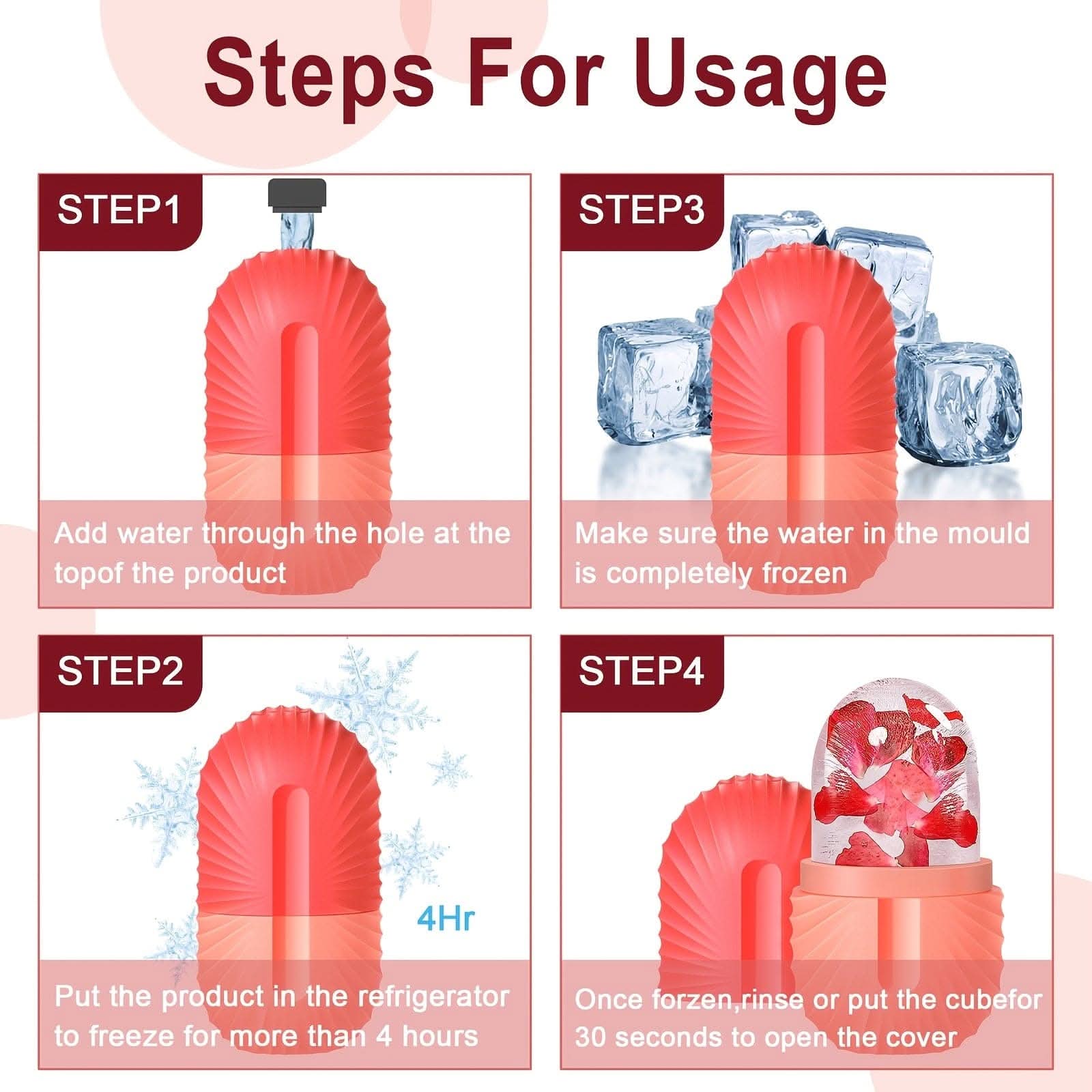 Cooling Ice Roller for Face Puffiness Relief