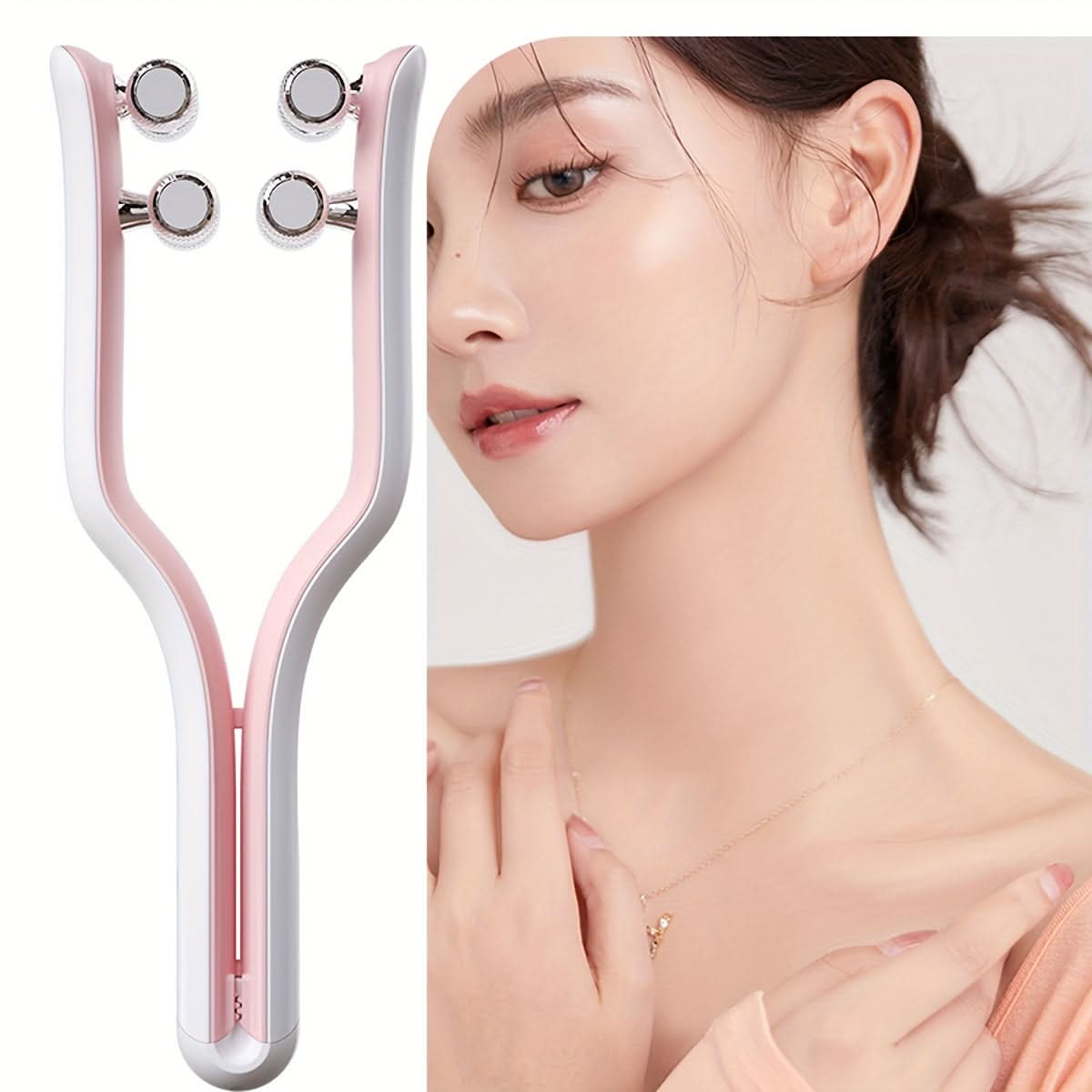 V-Face Slimming Roller Massage Device - EMS Face Massager for Women