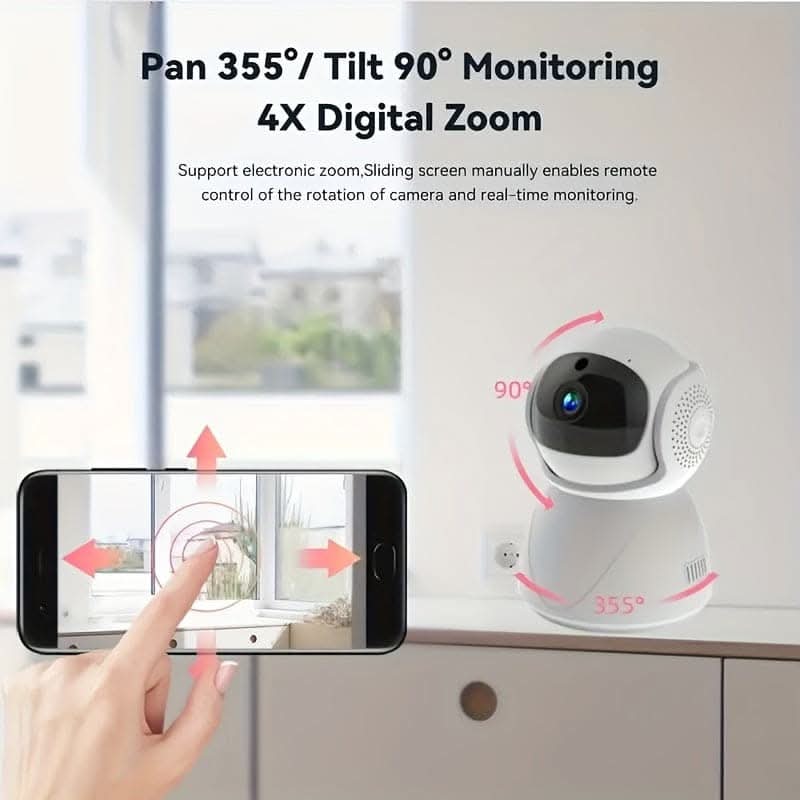 5G Dual Band 1080p HD WiFi Camera - Motion Tracking & Night Vision