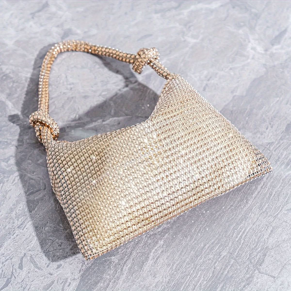 Sparkling Rhinestone Wedding & Prom Clutch Bag