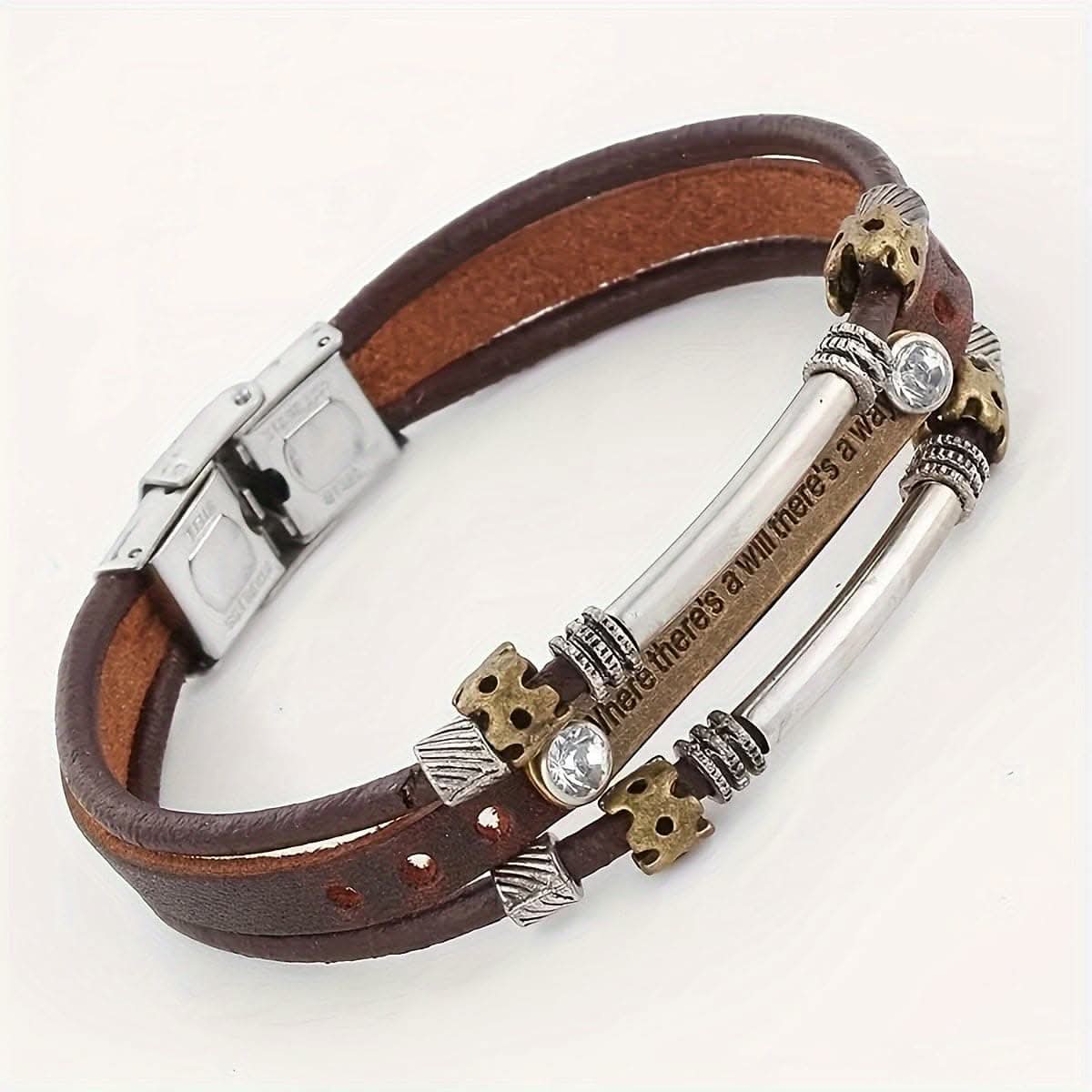 Trendy Handcrafted Leather Rope Bracelets – Multilayer Wristband
