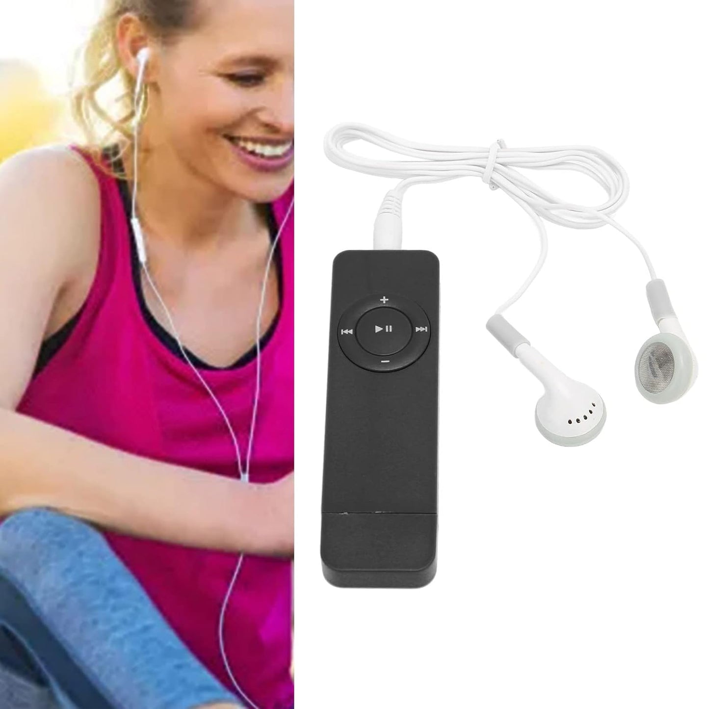 64GB Portable MP3 Music Player with Earphones, SD Card Slot & Long Battery Life