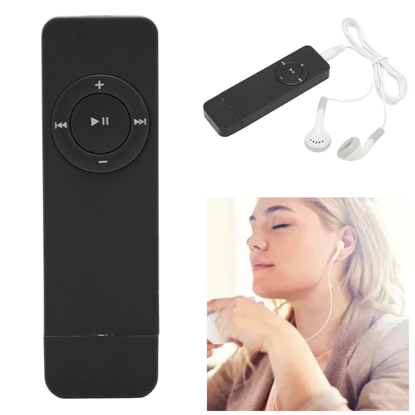 64GB Portable MP3 Music Player with Earphones, SD Card Slot & Long Battery Life