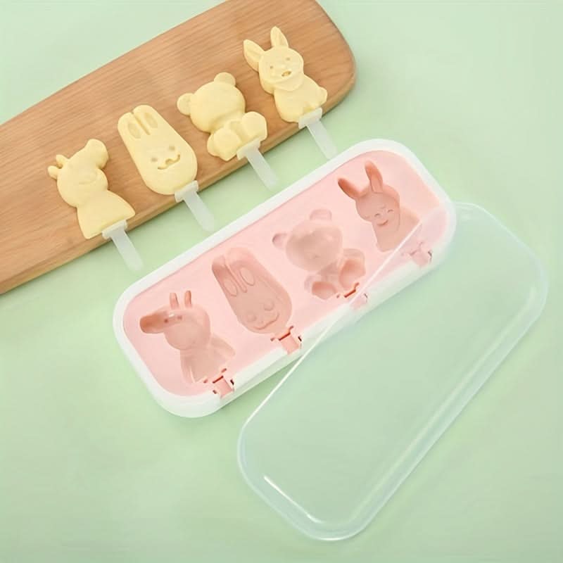 BPA-Free Silicone Ice Pop Mold - DIY Popsicle & Ice Cream Maker