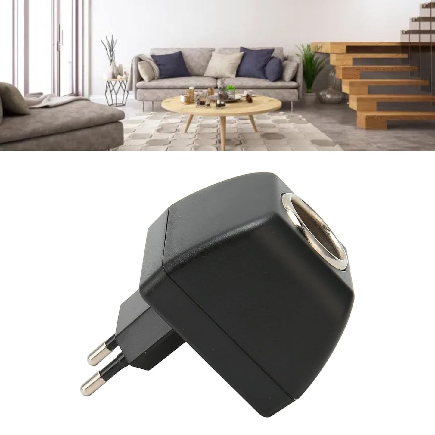 AC to DC Power Adapter 110V-240V to 12V Converter with LED Indicator, Lightweight EU Plug Charger