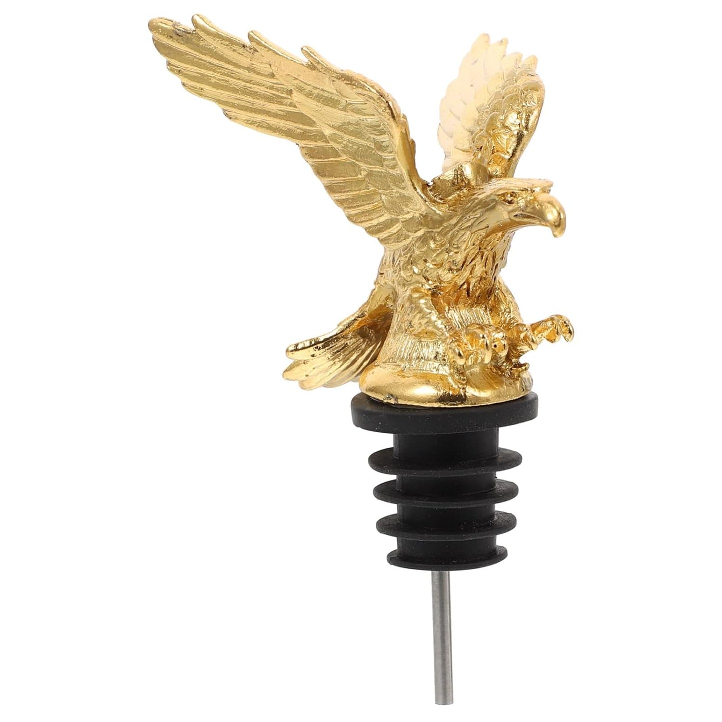 Eagle Wine Pourer Spout & Bottle Stopper – Metal Wine Aerator and Decanter Accessory for Bars