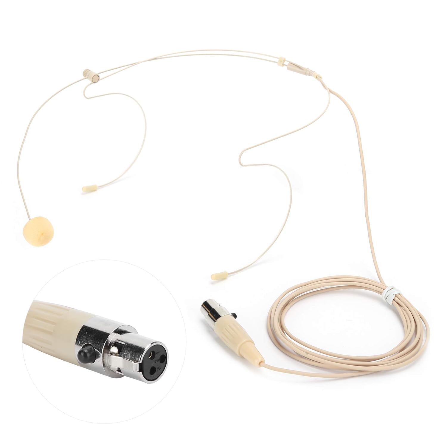 Professional Condenser Microphone with 3-Pin XLR Plug – Mic for Stage, & Bodypack Transmitters