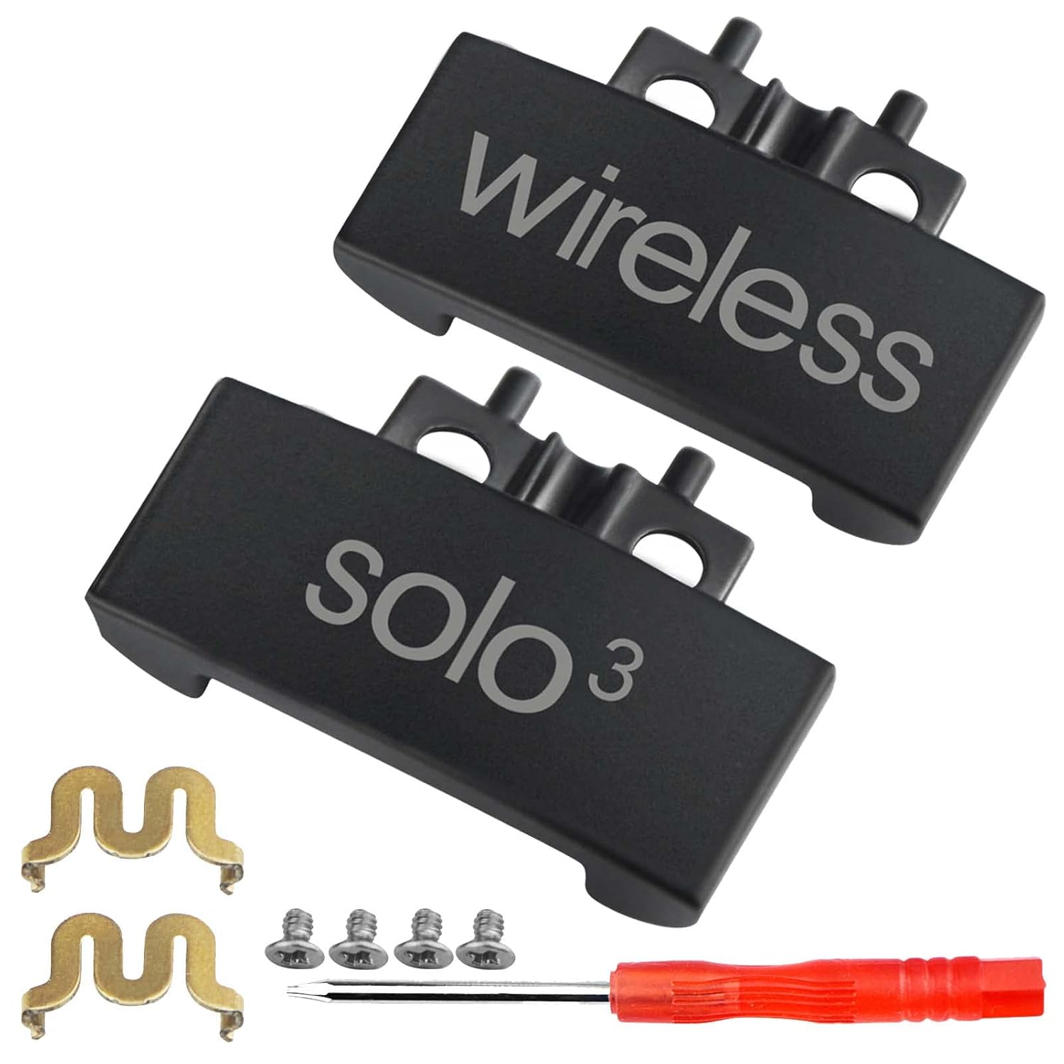 Solo3 Headphones Hinge Replacement Kit with Screws & Tools – Matte Black Repair Parts for Beats