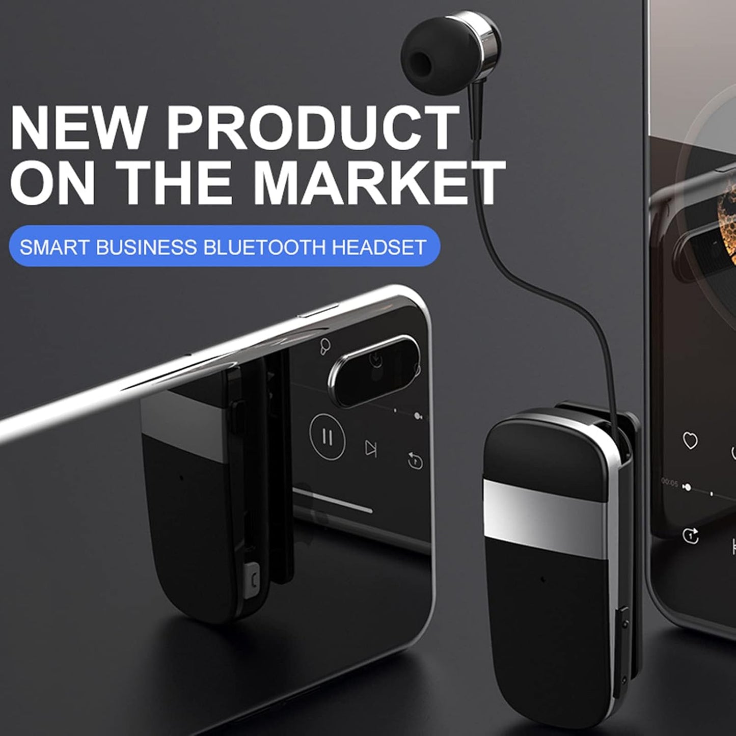 ESSONIO Bluetooth 5.0 In-Ear Headphones & Wired Earbuds – Touch Control Earphones for Business & Phone Calls