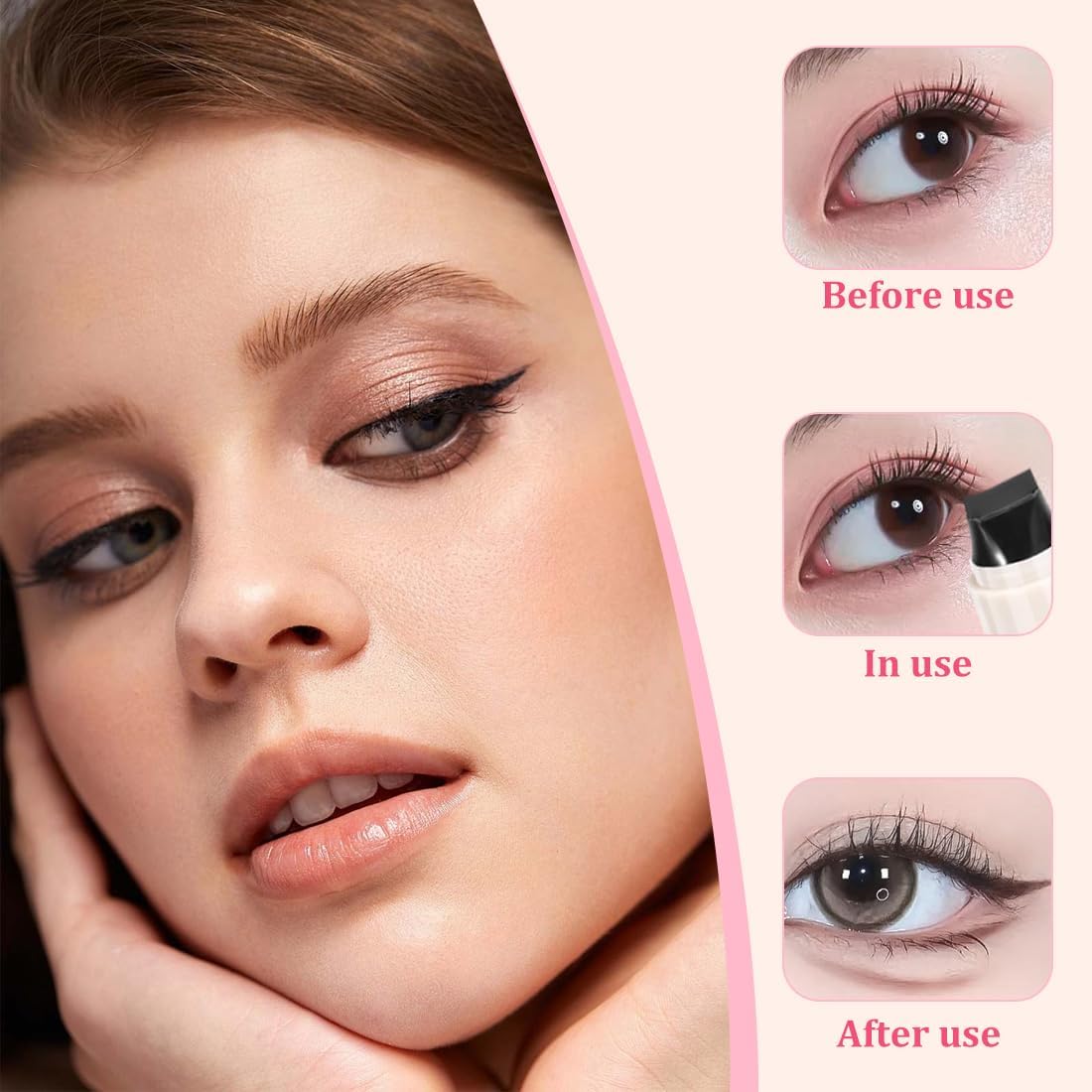 Pack of 2 Waterproof Stamp Eyeliner pen – One Press. Perfect Cat Eye. All Day Long