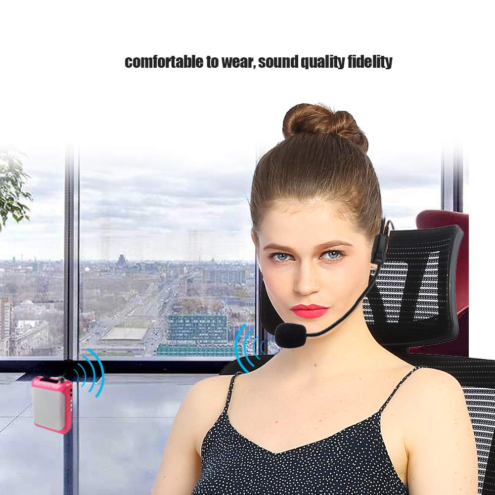 Mini XLR 3-Pin Wireless Headset Microphone – Directional Condenser Mic for Transmitterse
