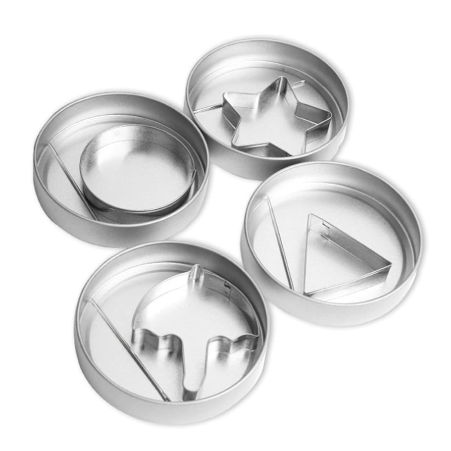 12PCS Stainless Steel Cookie Cutter Mold Kit with Press Disks & Tools