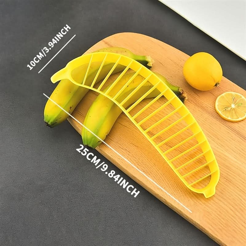 Banana & Cucumber Slicer with Stainless Steel Blade – Manual Fruit Cutter Tool