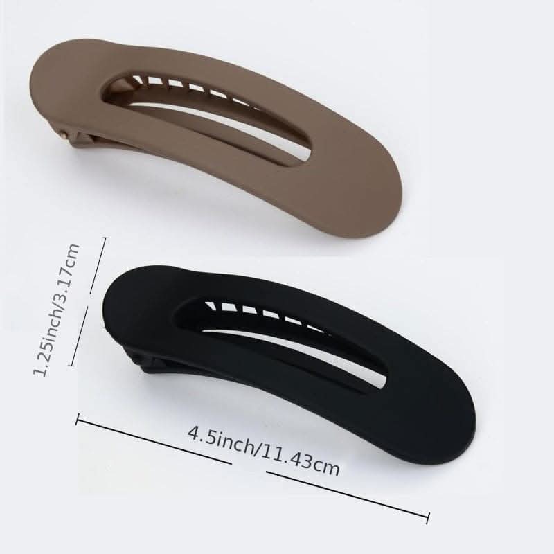 4pcs Stylish Solid Color Hair Clips – Elegant Hairdressing Accessories