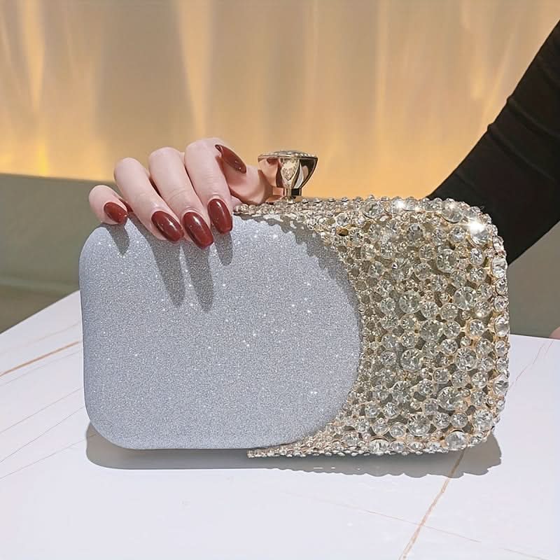 Glamorous Rhinestone Evening Clutch, Sparkling Party Bag