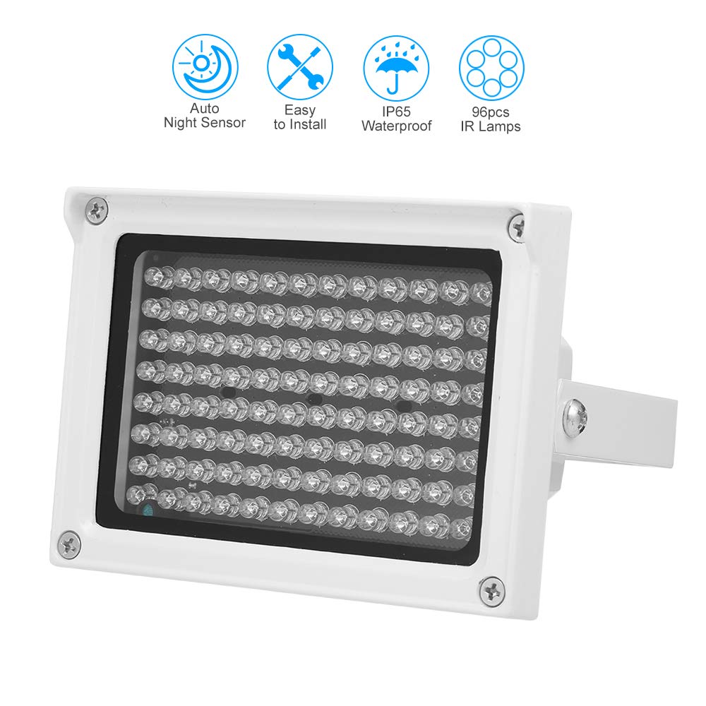 96 LED Infrared Illuminator – IP65 Waterproof IR Light for Outdoor CCTV Security Cameras