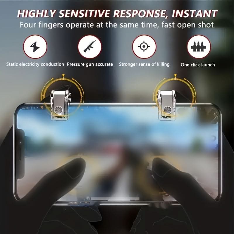 Mobile Gamepad Controller with Shooting Triggers