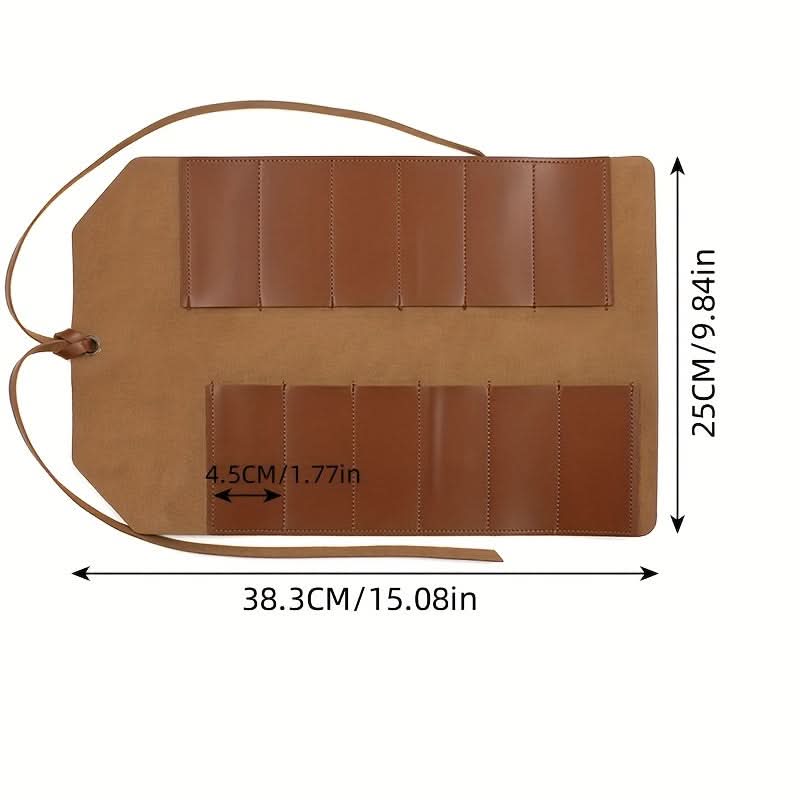 Waterproof PU Leather Tool Roll Bag