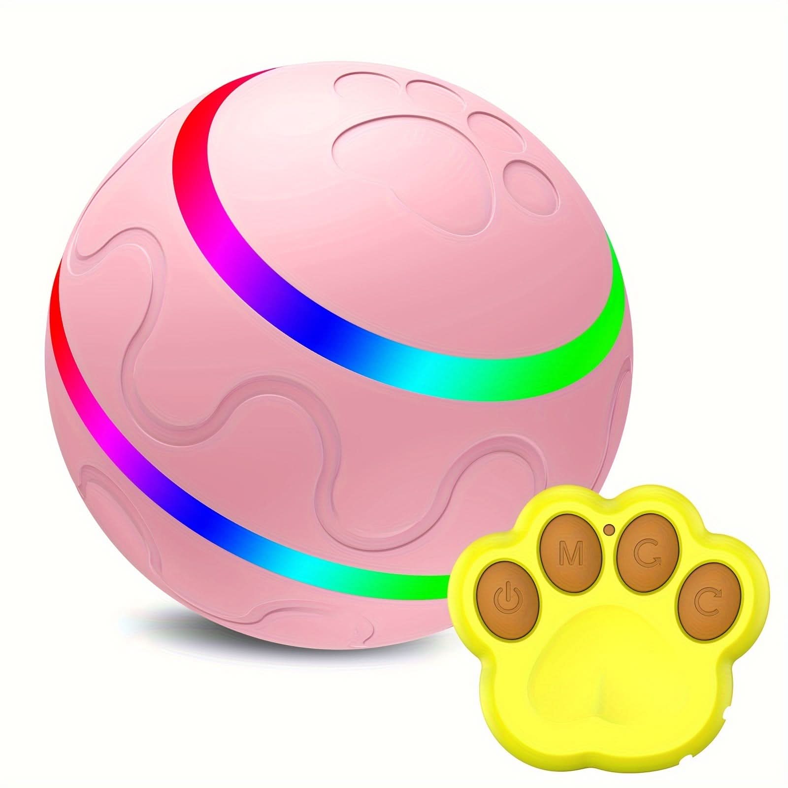USB Rechargeable Interactive Pet Ball - Jumping & Rolling Modes