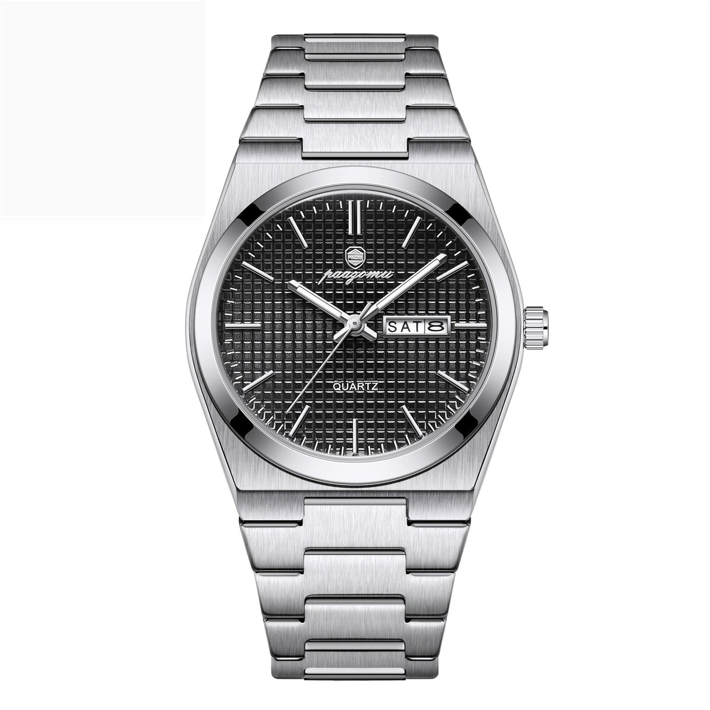 Poedagar M821 Luminous Quartz Calendar Watch For Men