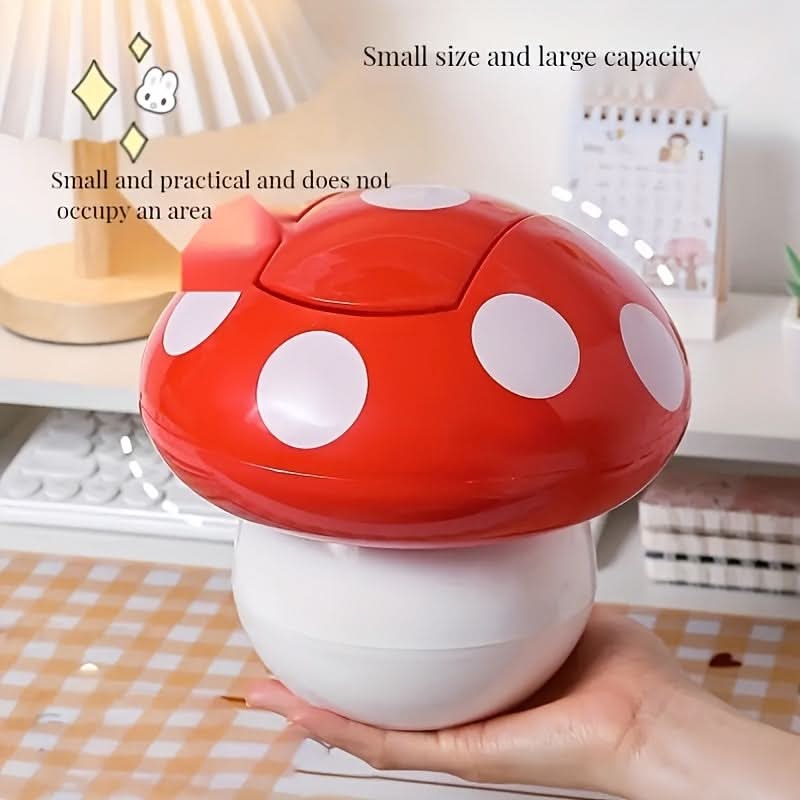 Adorable Mushroom-Shaped Trash Can for Home