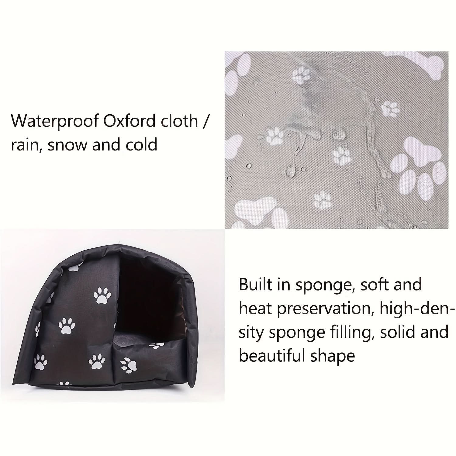 Waterproof Foldable Outdoor Cat Shelter Bed