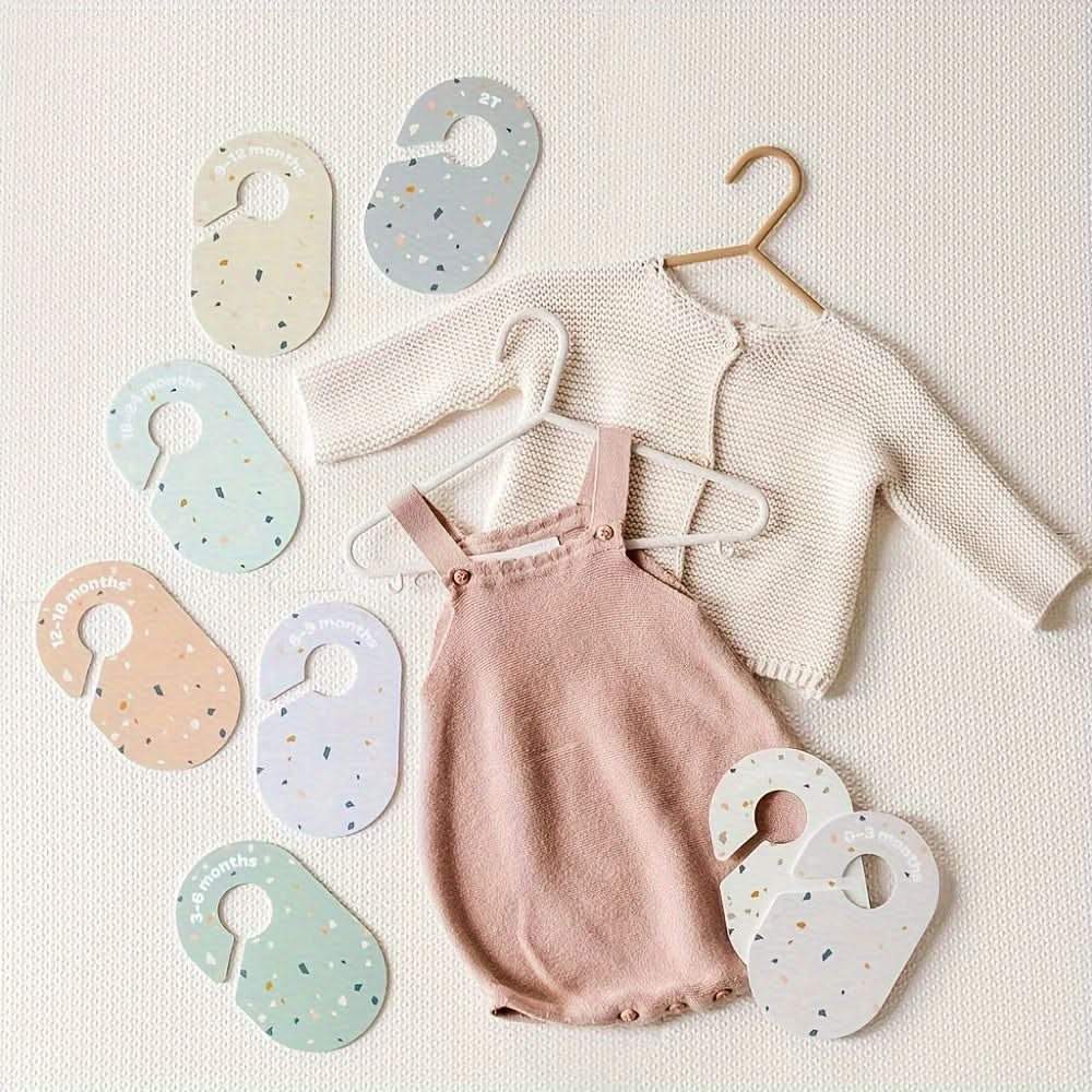 8pcs Newborn Closet Dividers – Double-Sided Size Organizers for Baby Clothes