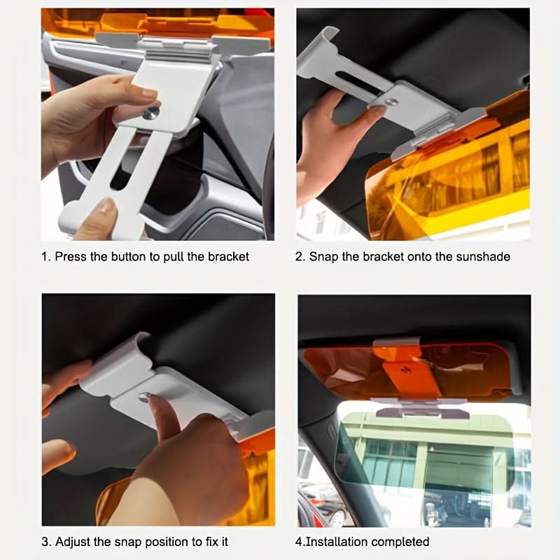 Anti-Glare Car Sun Visor – Dual-Use UV & Night Vision Shield