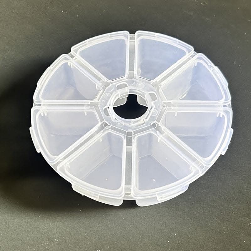Classic Transparent Multi-Grid Jewelry Box – Snap Closure