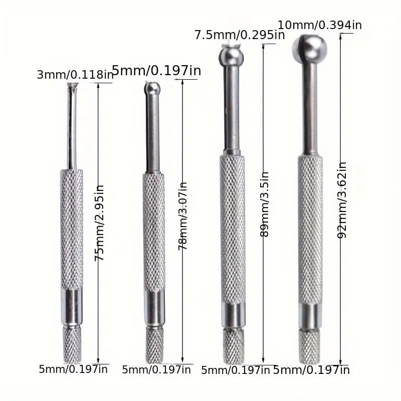 4-Piece Small Hole Gauge Set – Precision Telescoping Bore Gauges