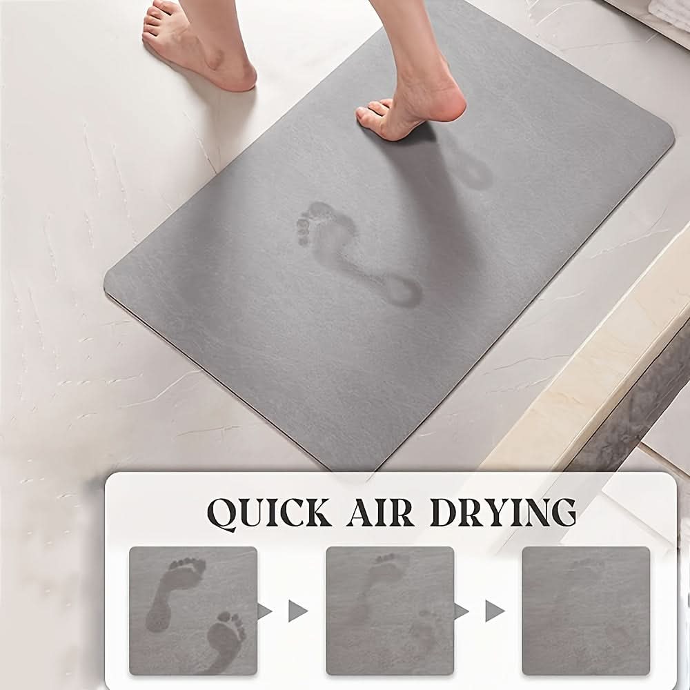 Non-Slip Diatomaceous Earth Bath Mat – Soft & Absorbent