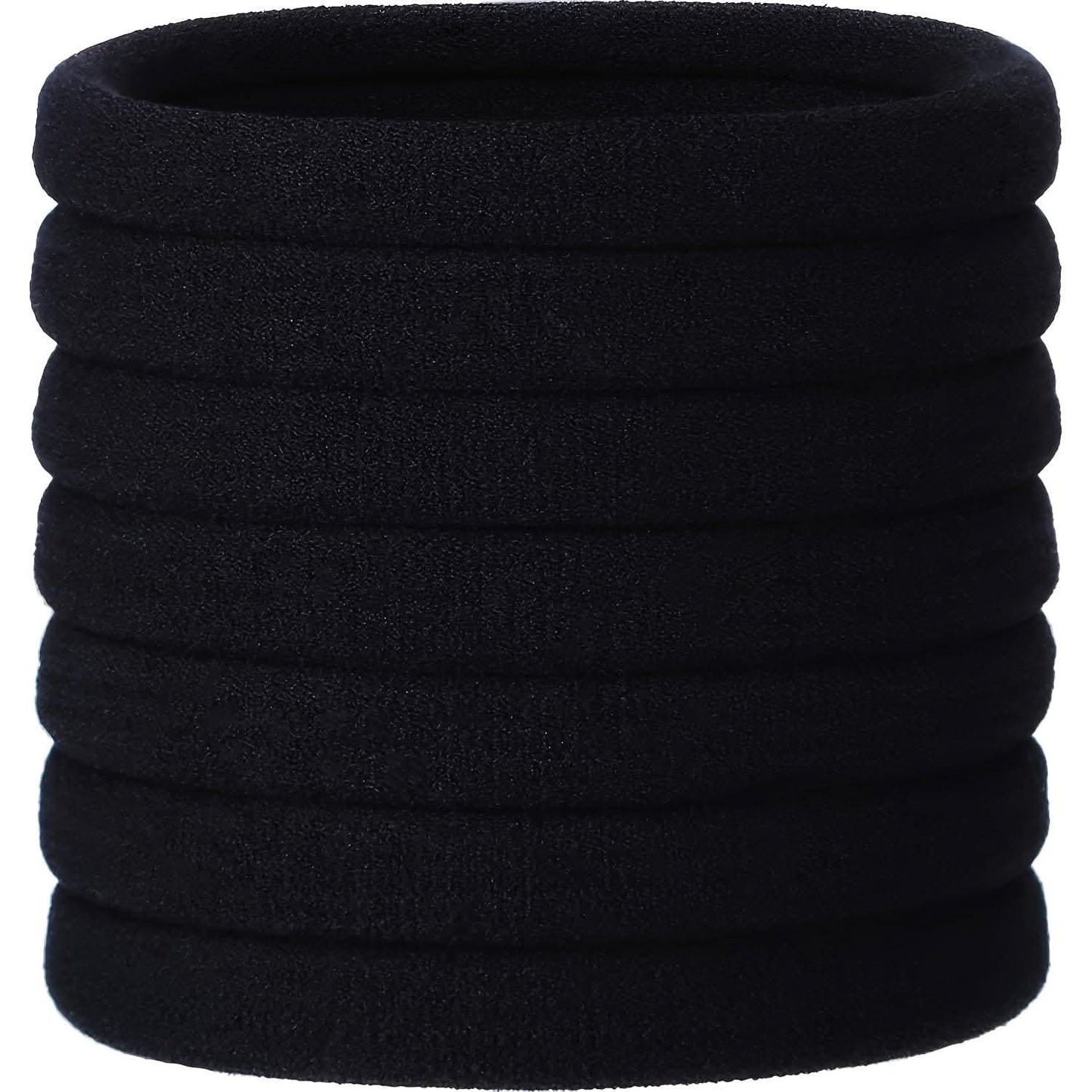 Black High Elastic Hair Bands – Seamless Ponytail Head Ropes