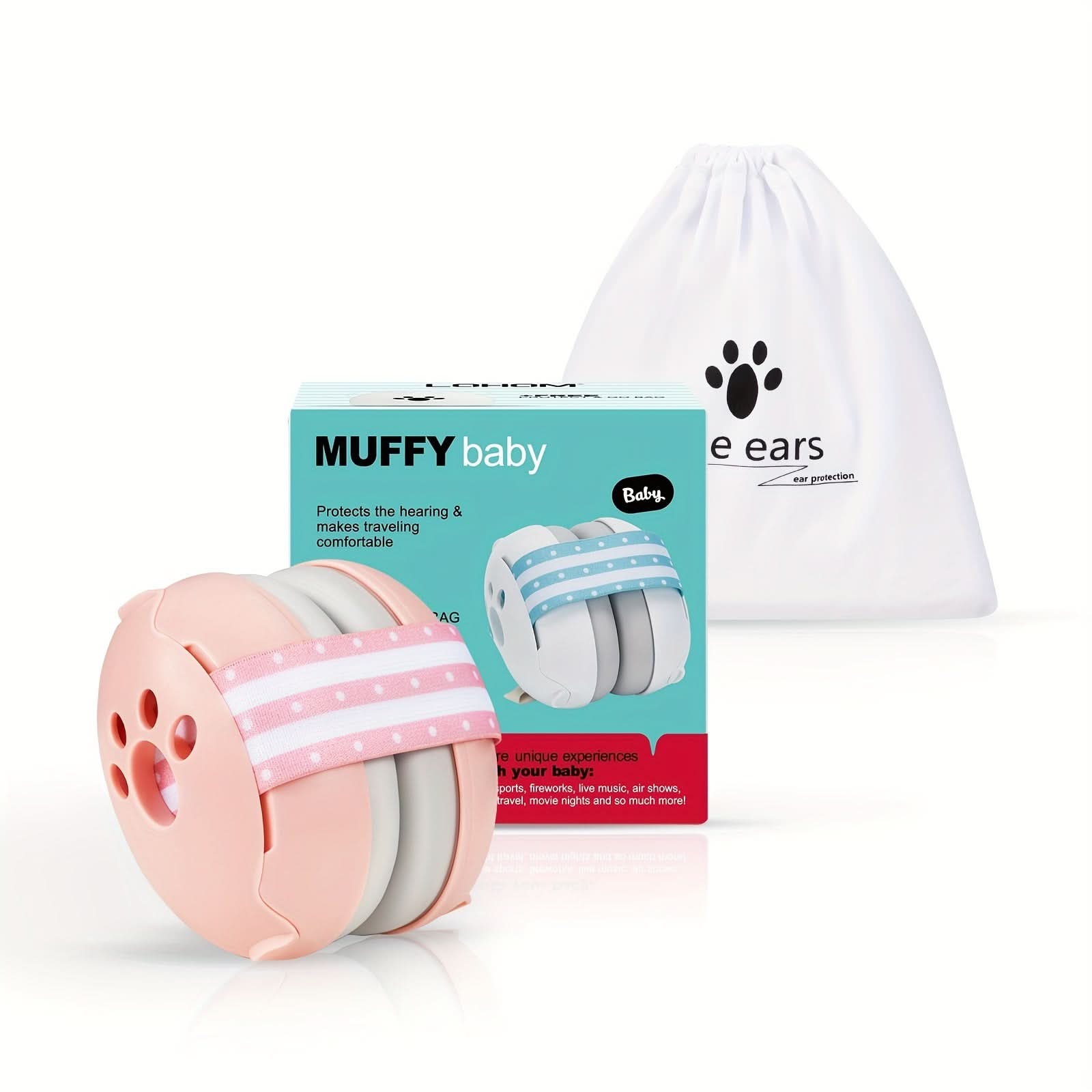 Baby Noise Cancelling Headphones – Hearing Protection Earmuffs for Infants & Toddlers
