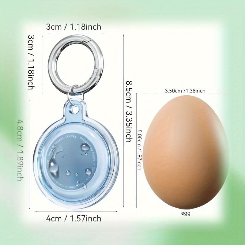 Waterproof TPU AirTag Case with Keychain