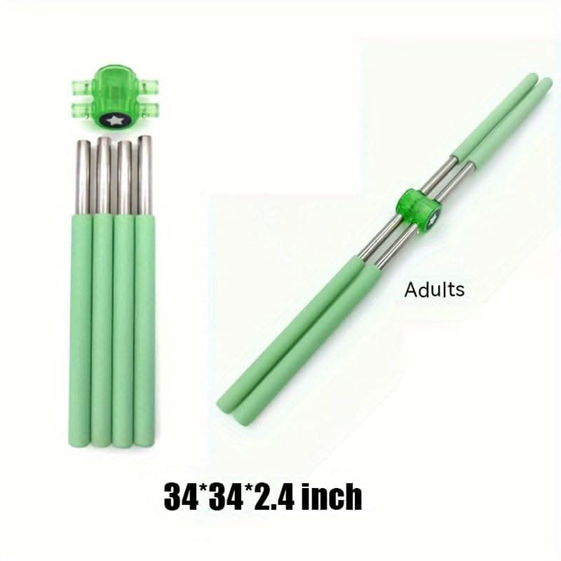 Green Body Stick Yoga Tool – Posture Correction & Fitness