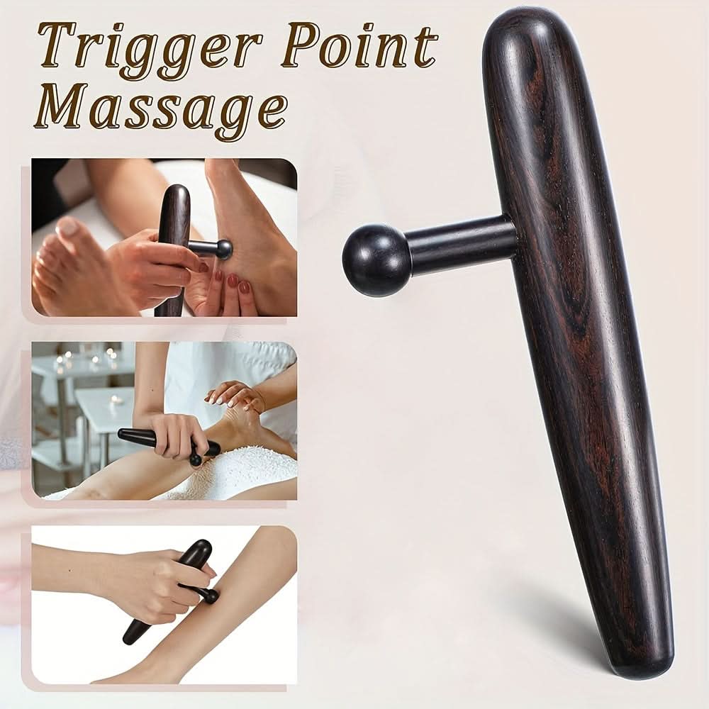 Wooden Trigger Point Massage Stick for Relief