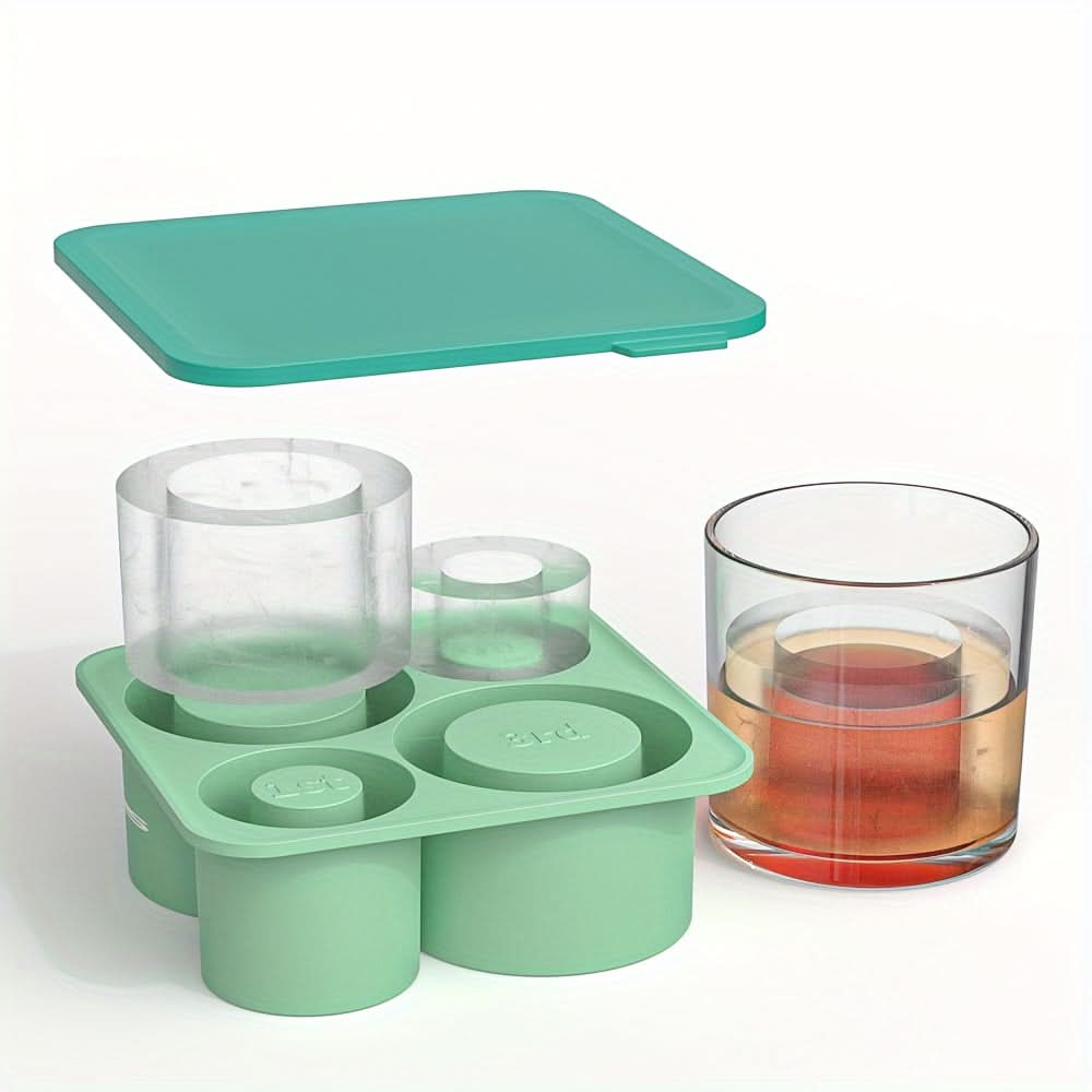 Silicone Ice Cube Tray for 40oz & 30oz Bottles – 4-Cavity Large Ice Mold