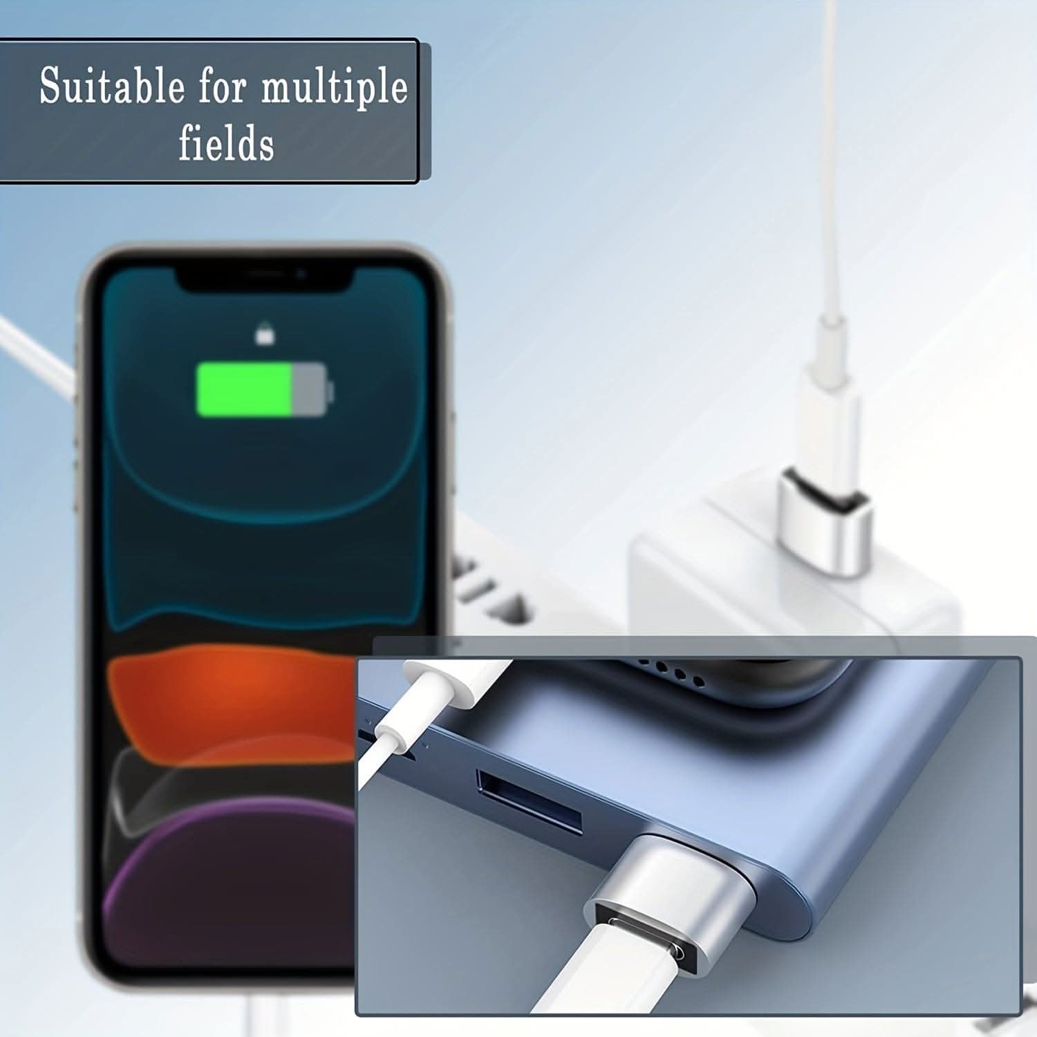 4pcs USB to USB-C Adapter
